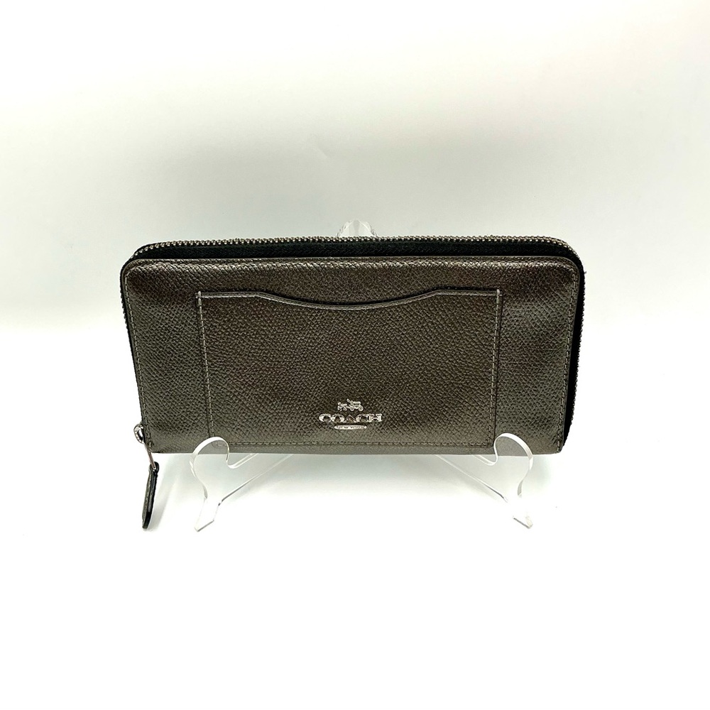 Coach Metallic Accordion Zip Wallet #1063
